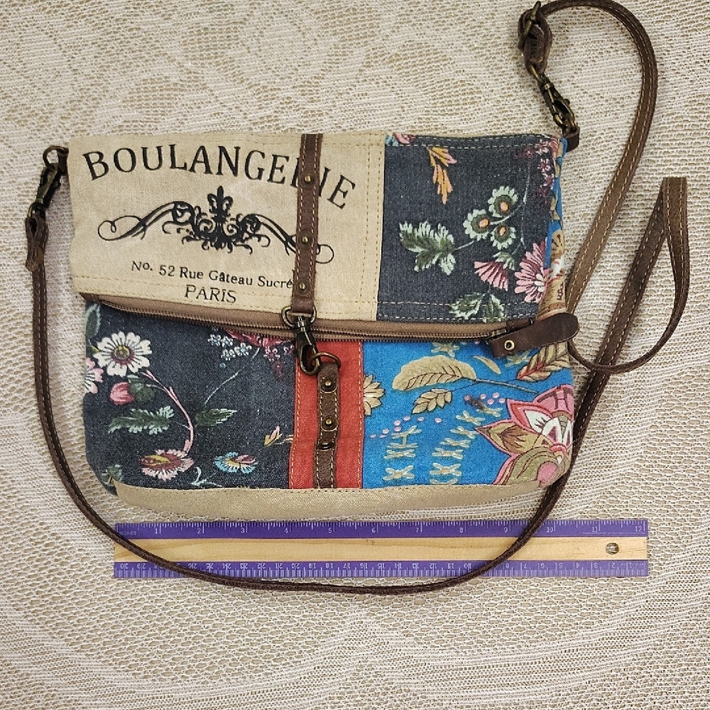 Myra Bag Floral Patchwork Crossbody Boulangenie No 52 Rue Gateau Sucre Paris - Picture 2 of 6